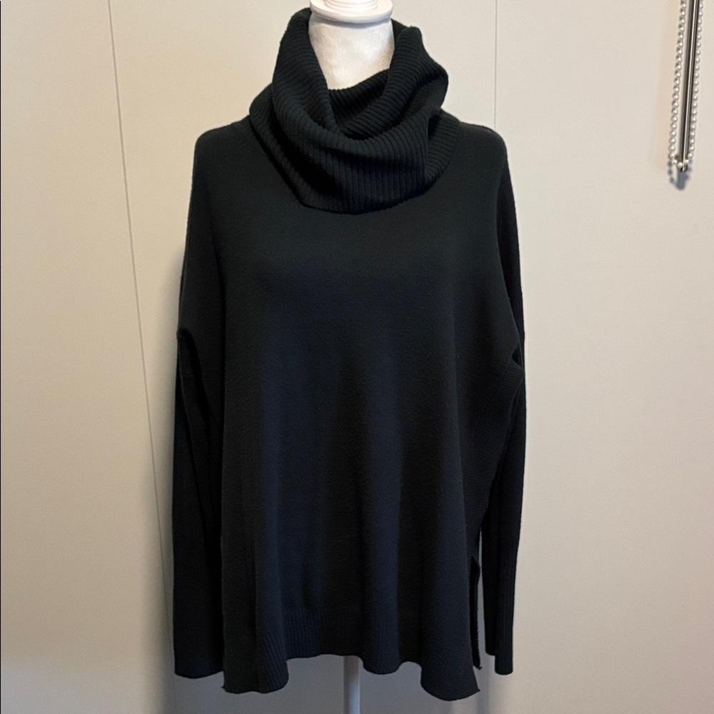 French Connection Black Cowl Neck Sweater